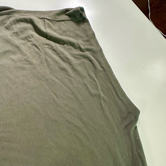 Torrid Women's 5 5X Dark Green Maxi Jersey Shirred Maxi Dress Short Sleeve - Picture 7 of 10